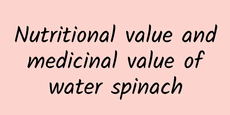 Nutritional value and medicinal value of water spinach