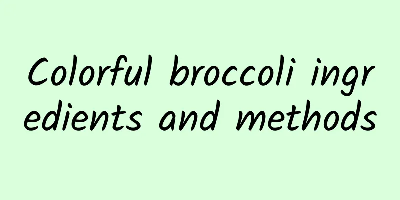 Colorful broccoli ingredients and methods