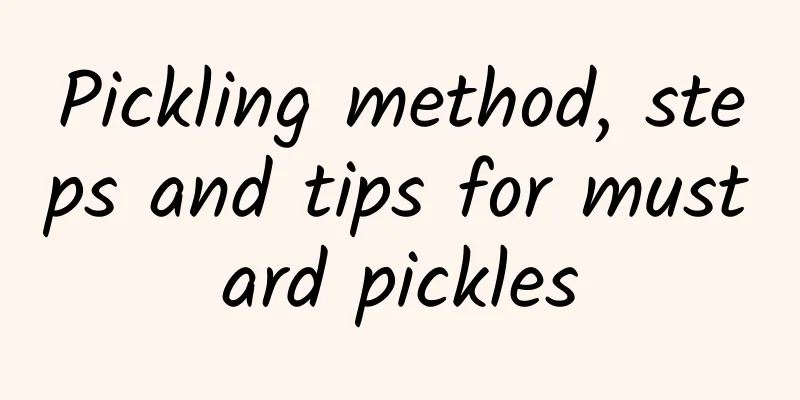 Pickling method, steps and tips for mustard pickles