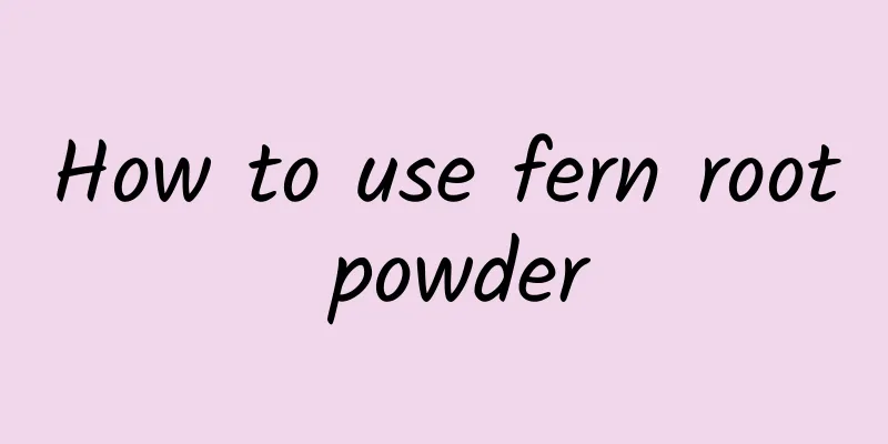 How to use fern root powder