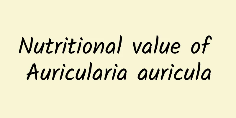 Nutritional value of Auricularia auricula