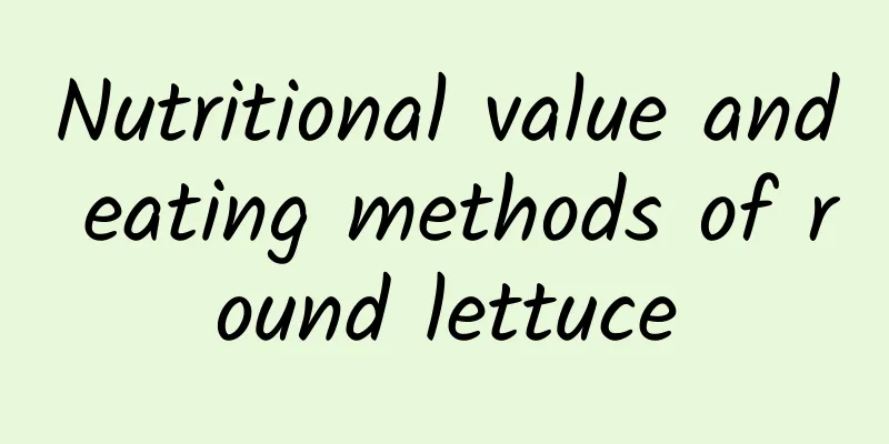 Nutritional value and eating methods of round lettuce