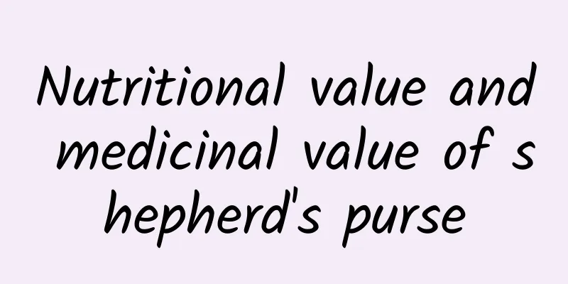 Nutritional value and medicinal value of shepherd's purse