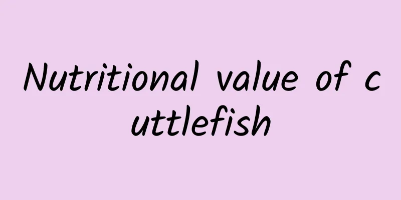 Nutritional value of cuttlefish