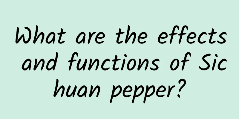 What are the effects and functions of Sichuan pepper?