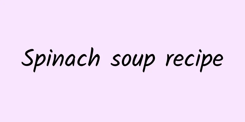 Spinach soup recipe