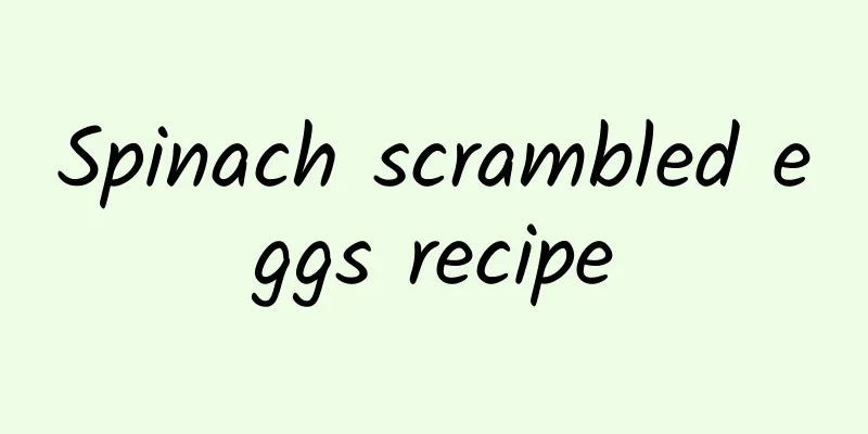 Spinach scrambled eggs recipe