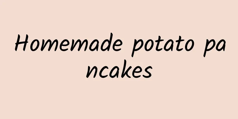 Homemade potato pancakes