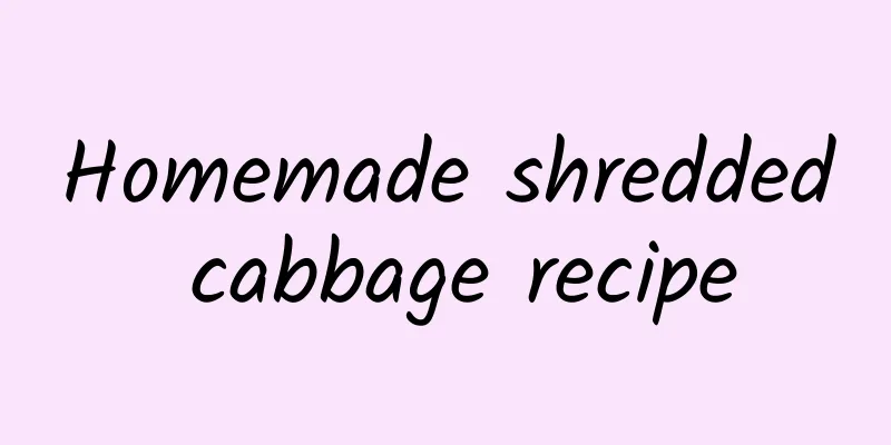 Homemade shredded cabbage recipe