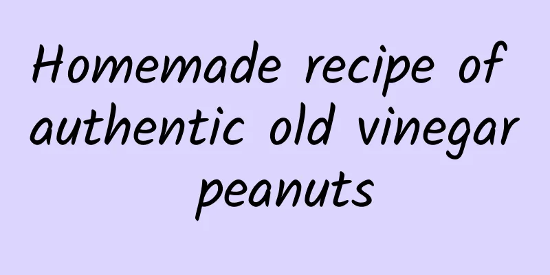 Homemade recipe of authentic old vinegar peanuts