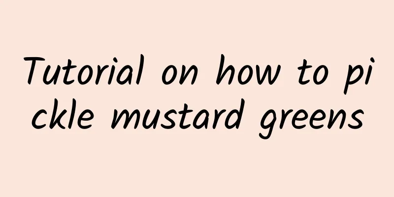 Tutorial on how to pickle mustard greens