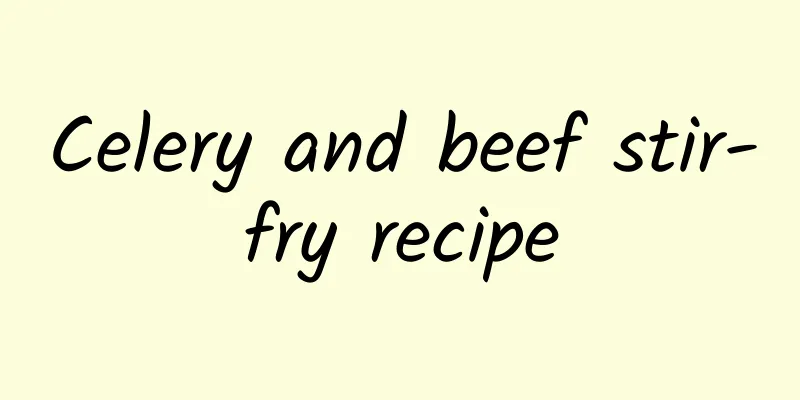 Celery and beef stir-fry recipe