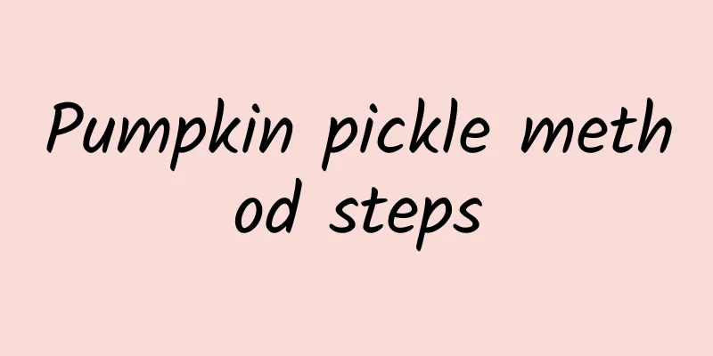 Pumpkin pickle method steps