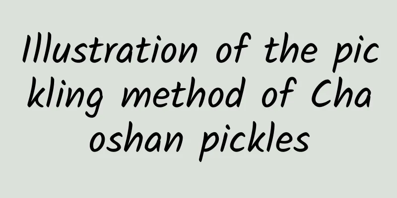 Illustration of the pickling method of Chaoshan pickles