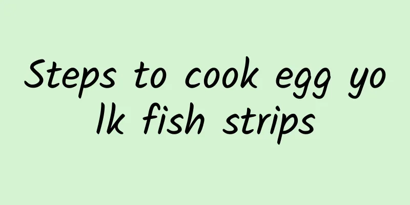 Steps to cook egg yolk fish strips