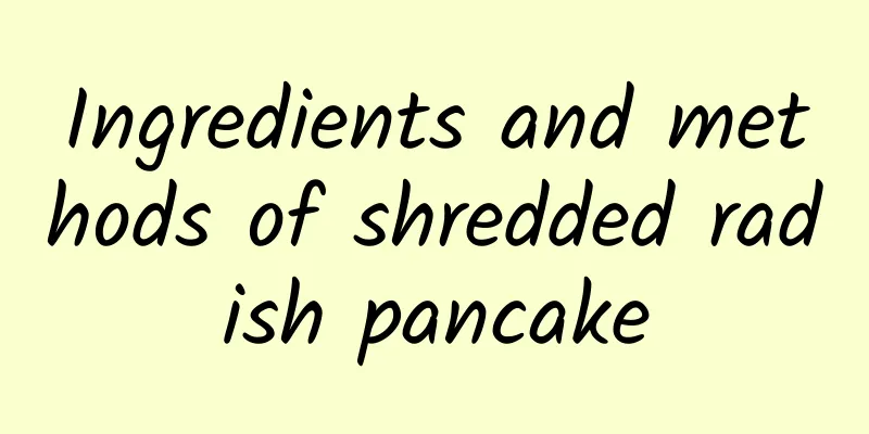 Ingredients and methods of shredded radish pancake