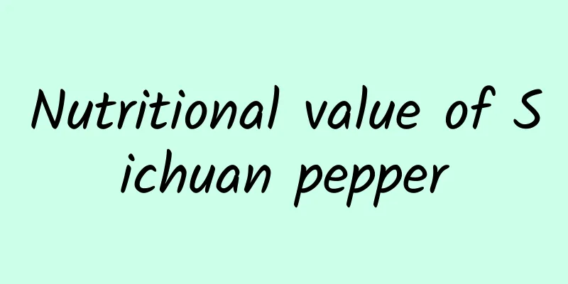 Nutritional value of Sichuan pepper