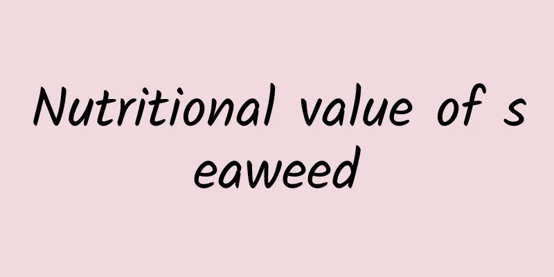 Nutritional value of seaweed