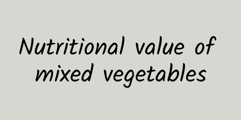 Nutritional value of mixed vegetables