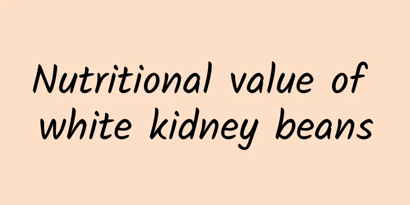 Nutritional value of white kidney beans