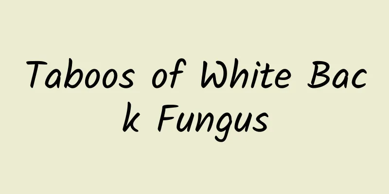 Taboos of White Back Fungus