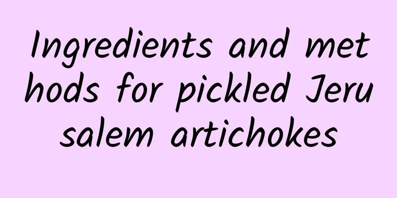 Ingredients and methods for pickled Jerusalem artichokes