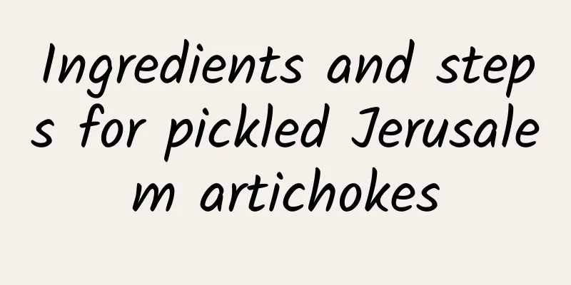 Ingredients and steps for pickled Jerusalem artichokes