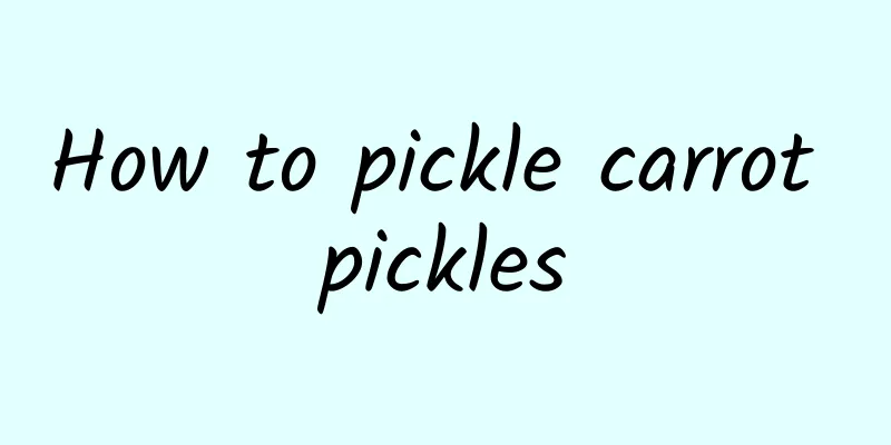 How to pickle carrot pickles