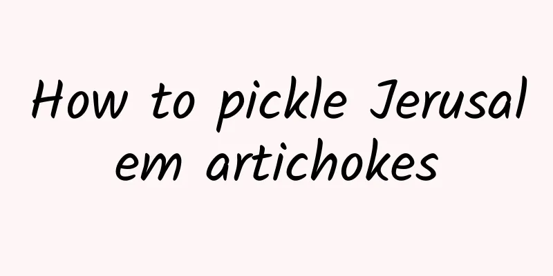 How to pickle Jerusalem artichokes