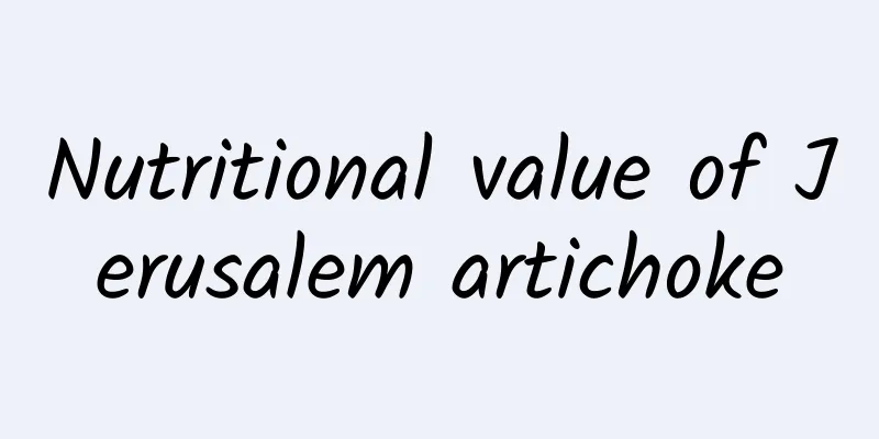 Nutritional value of Jerusalem artichoke