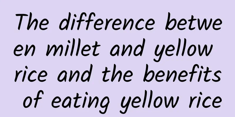 The difference between millet and yellow rice and the benefits of eating yellow rice