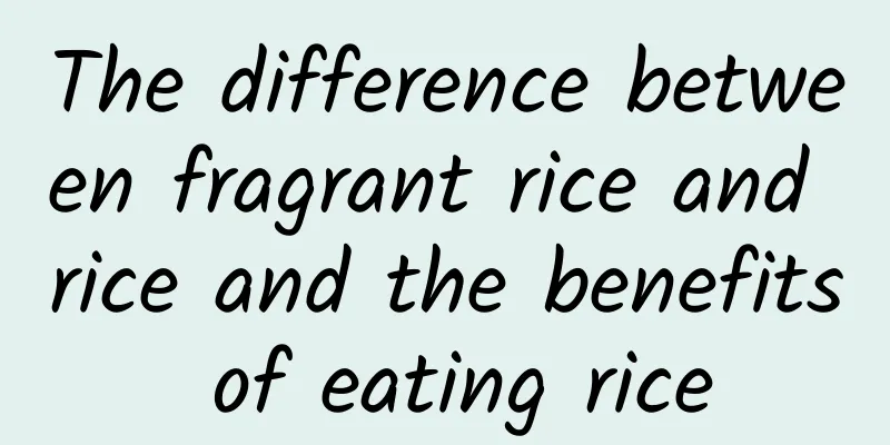 The difference between fragrant rice and rice and the benefits of eating rice