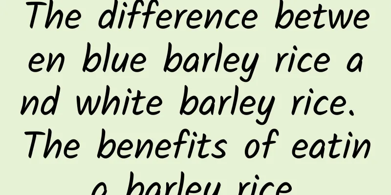 The difference between blue barley rice and white barley rice. The benefits of eating barley rice.