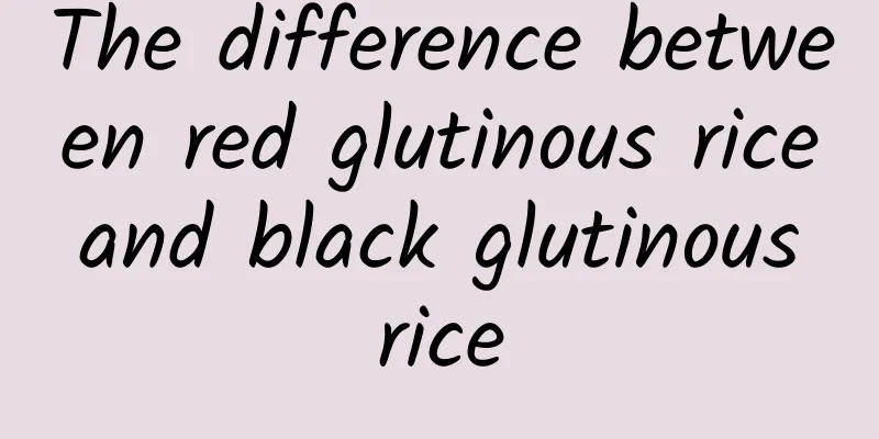 The difference between red glutinous rice and black glutinous rice