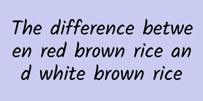 The difference between red brown rice and white brown rice