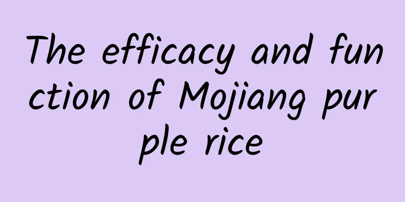 The efficacy and function of Mojiang purple rice