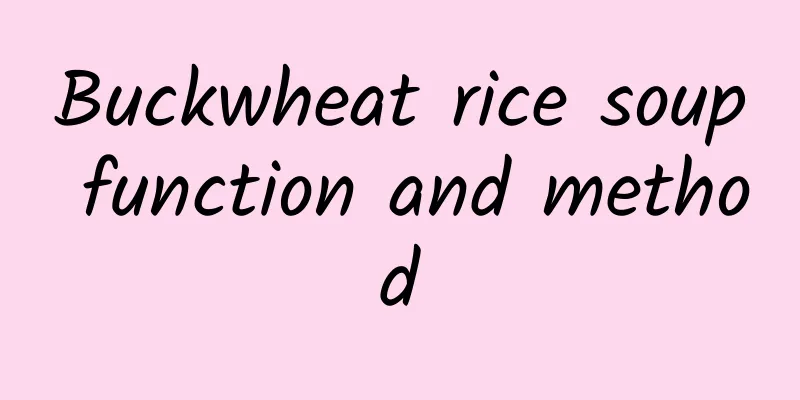 Buckwheat rice soup function and method