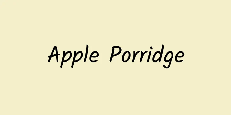 Apple Porridge