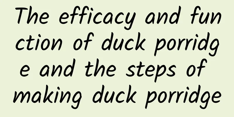 The efficacy and function of duck porridge and the steps of making duck porridge