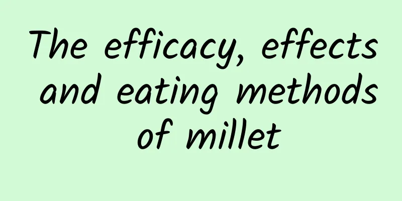 The efficacy, effects and eating methods of millet