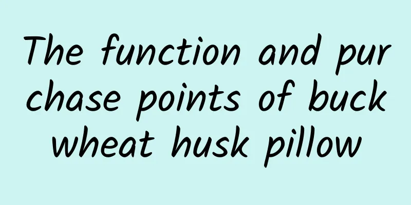 The function and purchase points of buckwheat husk pillow