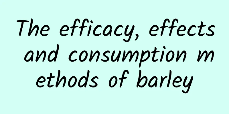 The efficacy, effects and consumption methods of barley