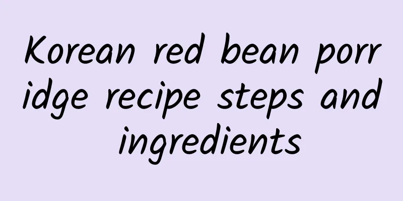 Korean red bean porridge recipe steps and ingredients