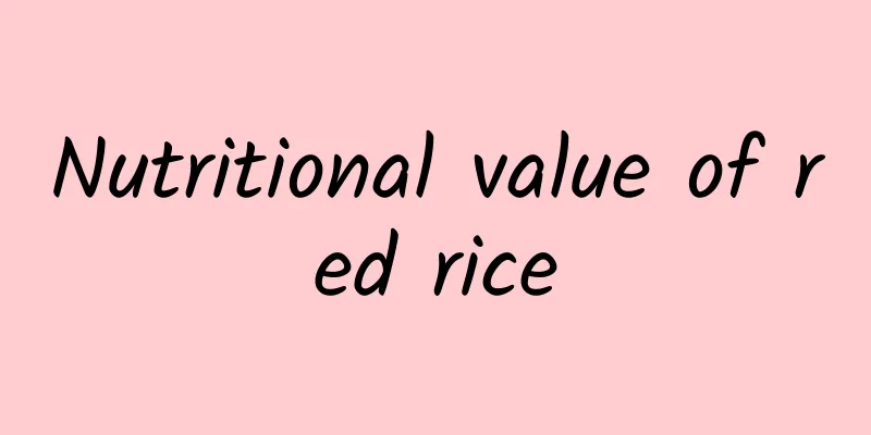 Nutritional value of red rice