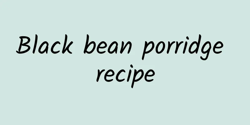 Black bean porridge recipe