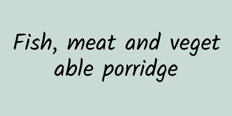 Fish, meat and vegetable porridge