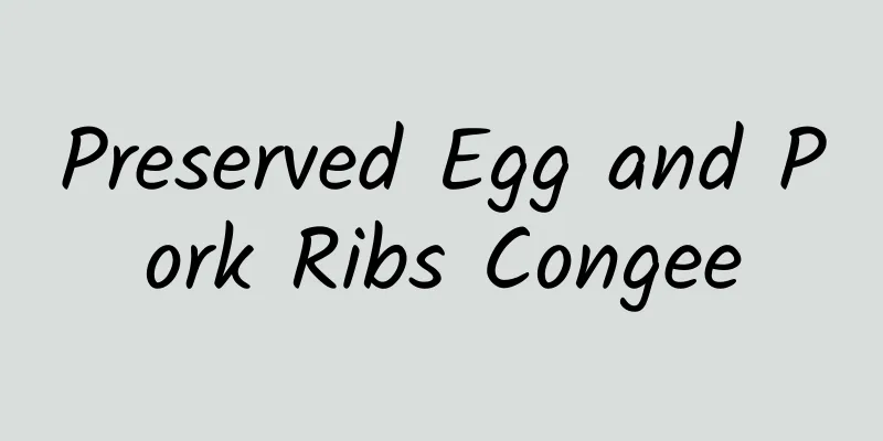 Preserved Egg and Pork Ribs Congee