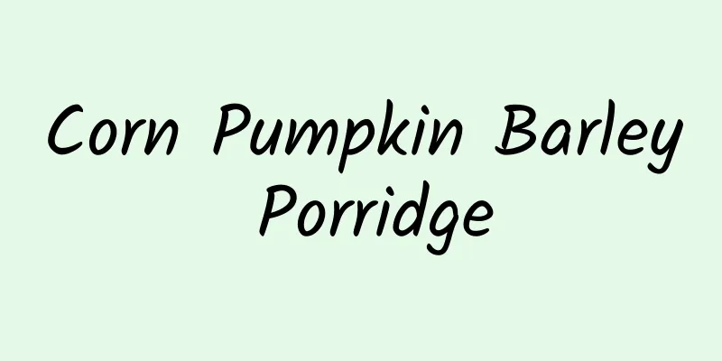 Corn Pumpkin Barley Porridge