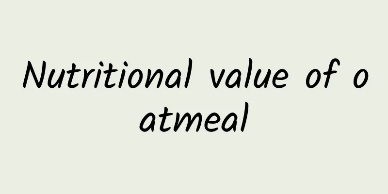 Nutritional value of oatmeal