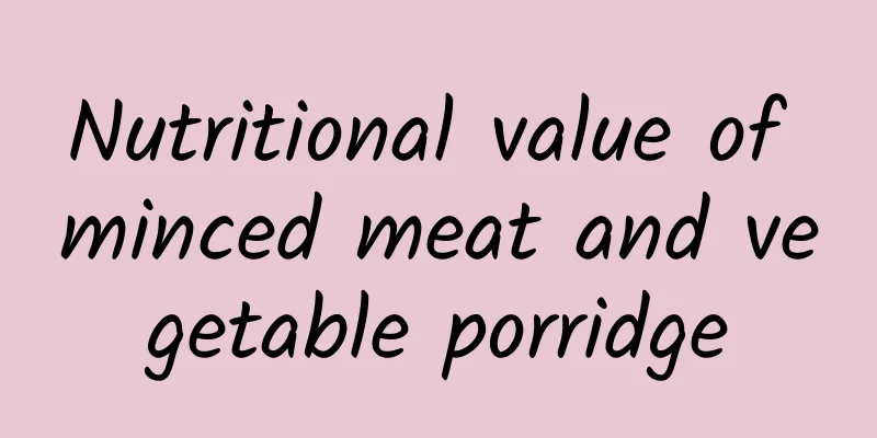 Nutritional value of minced meat and vegetable porridge